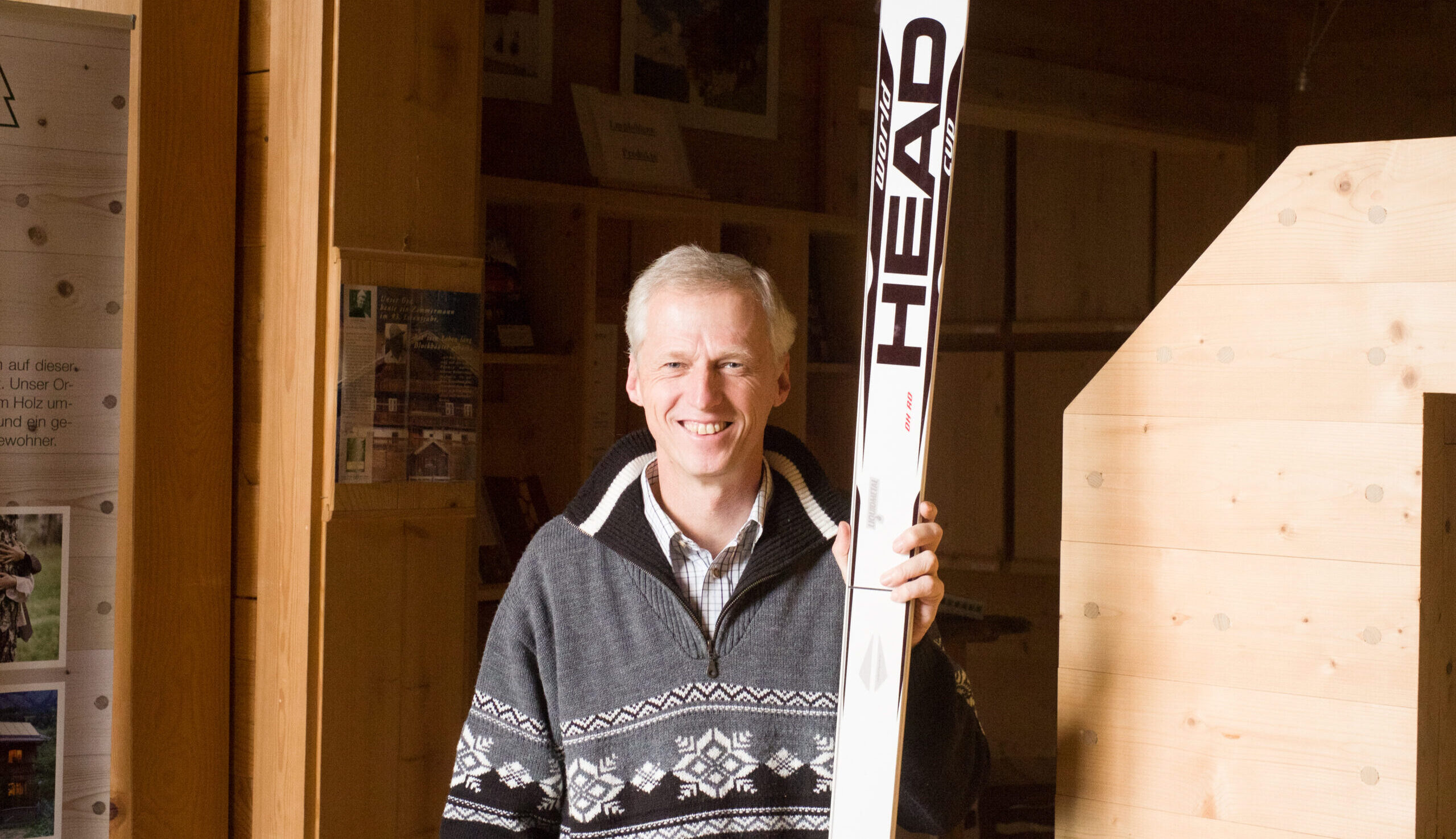 Erwin Thoma mit Head Ski